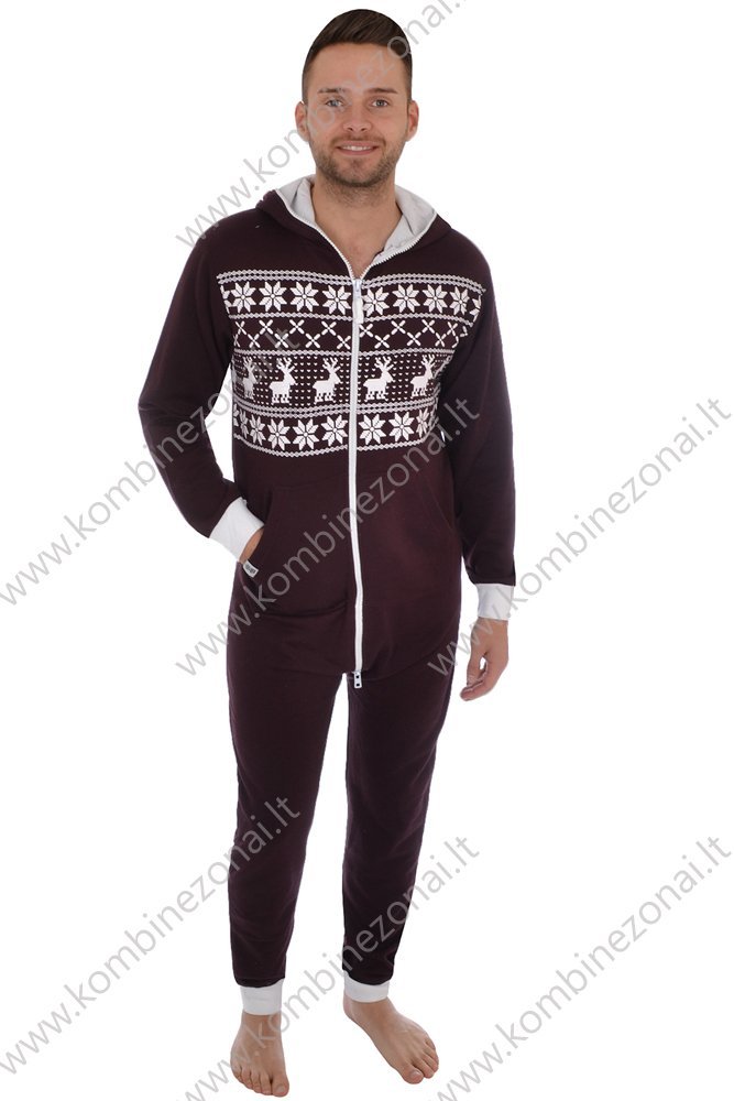 Vyriškas kombinezonas "Reindeer" Violetinis
