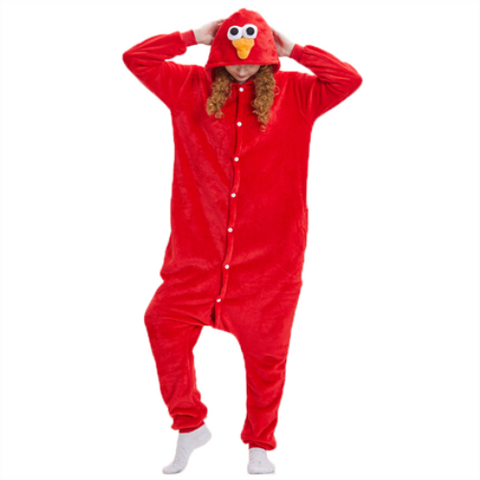 Suaugusiųjų kigurumi kostiumas – Didžiaakis (raudonas)