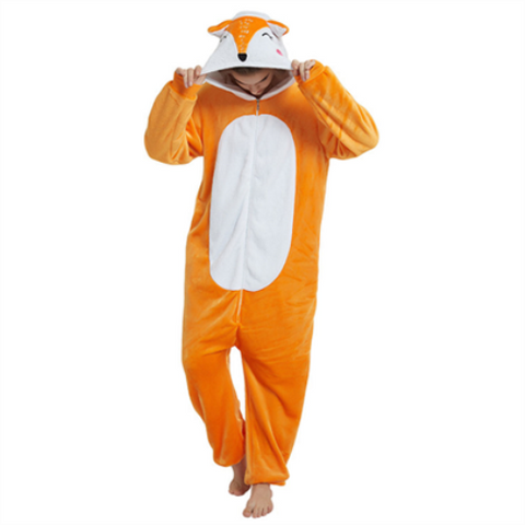 Suaugusiųjų kigurumi kostiumas – Lapė