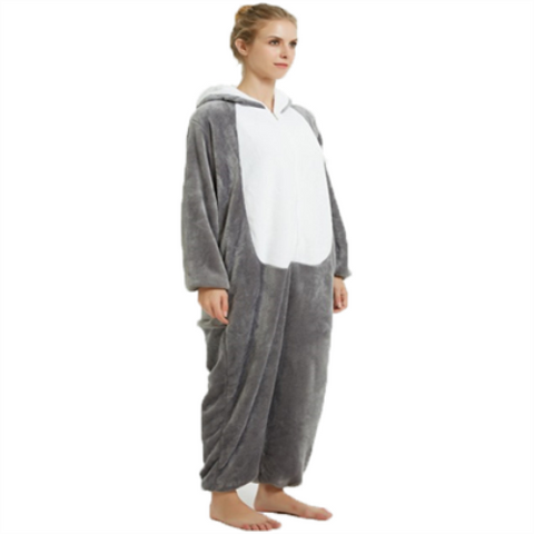 Suaugusiųjų kigurumi kostiumas – Haskis