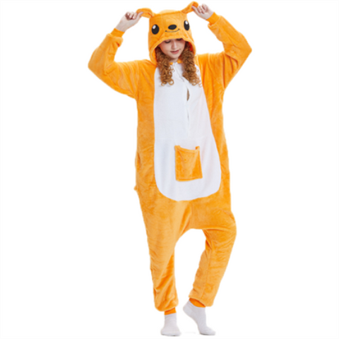 Suaugusiųjų kigurumi kostiumas – Kengūra