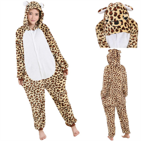 Suaugusiųjų kigurumi kostiumas – Leopardas