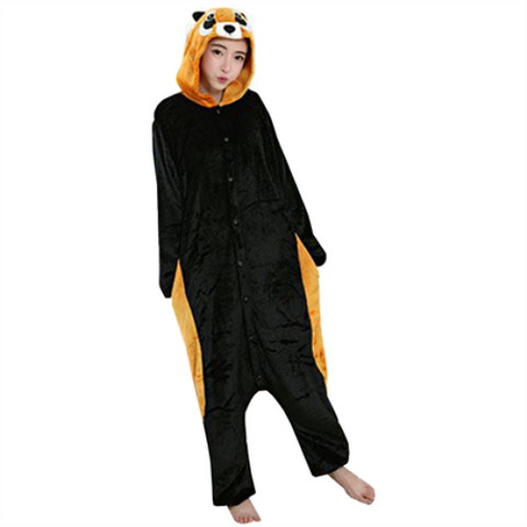 Suaugusiųjų kigurumi kostiumas – Meškėnas