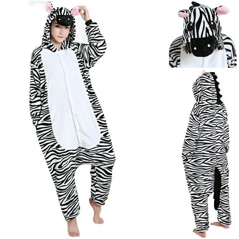 Suaugusiųjų kigurumi kostiumas – Zebras